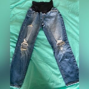 Maternity Ripped Jeans